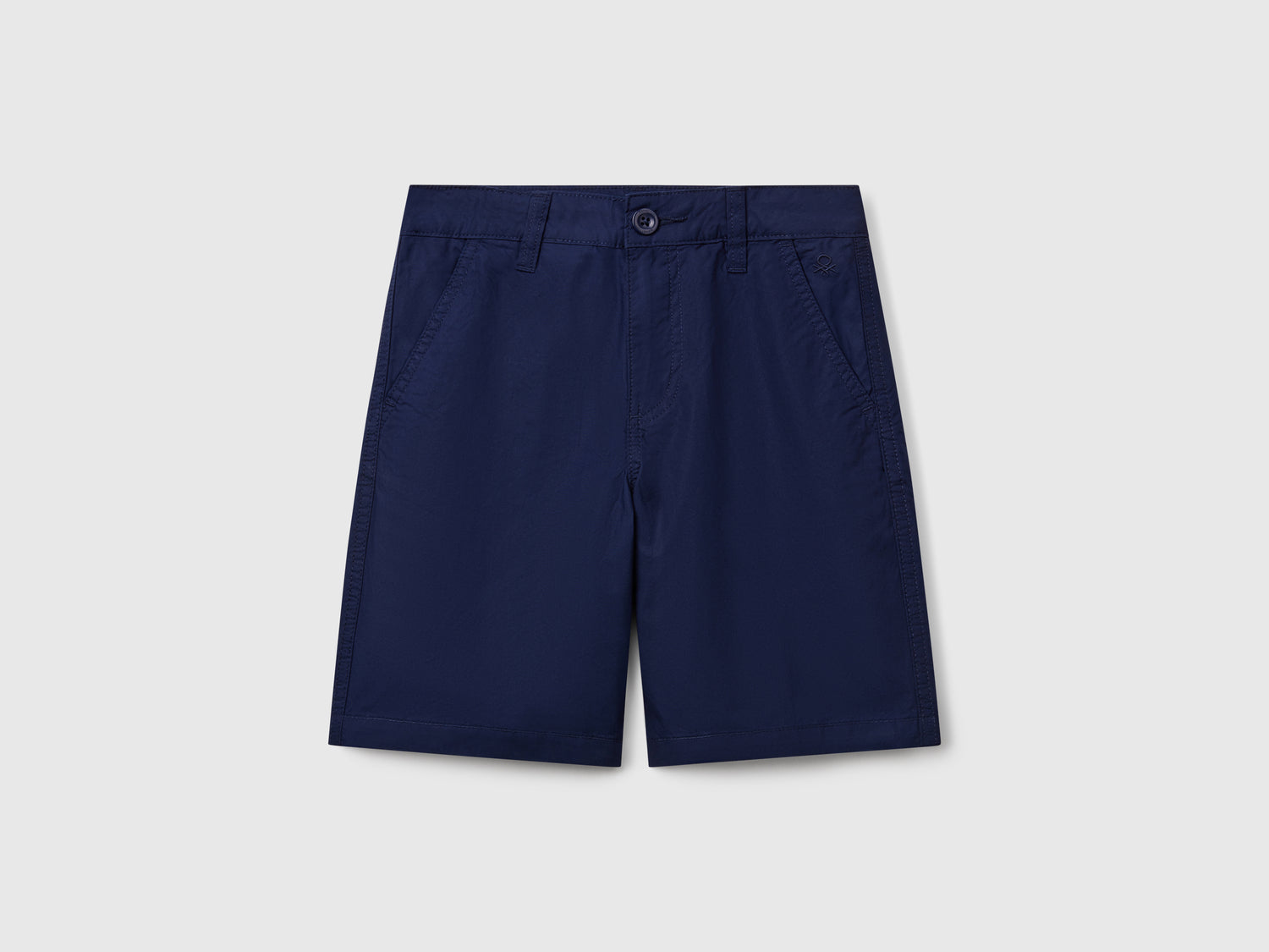 Bermuda in puro cotone da bambino blu scuro | Benetton Outlet