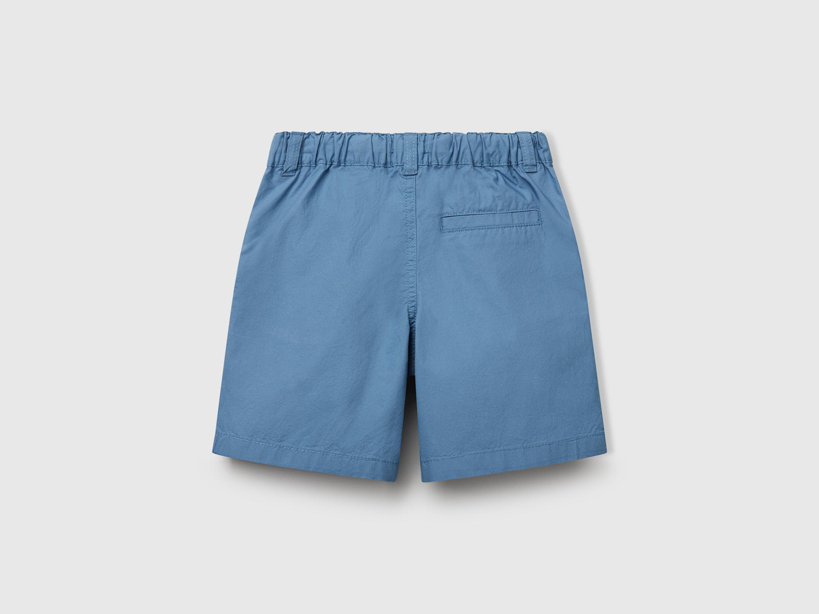 Shorts 100% cotone con coulisse da bimbo azzurro 2 | Benetton Outlet