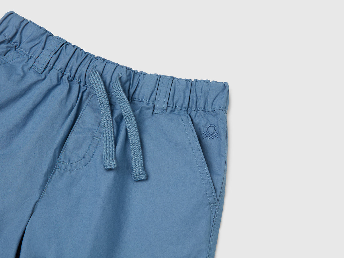 Shorts 100% cotone con coulisse