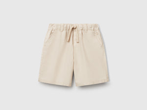 Shorts 100% cotone con coulisse