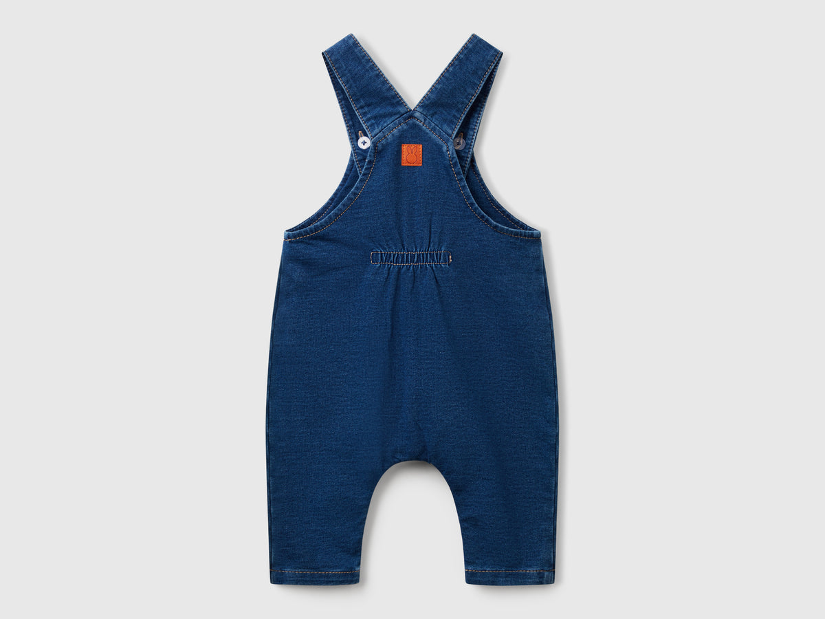 Salopette effetto denim baggy fit