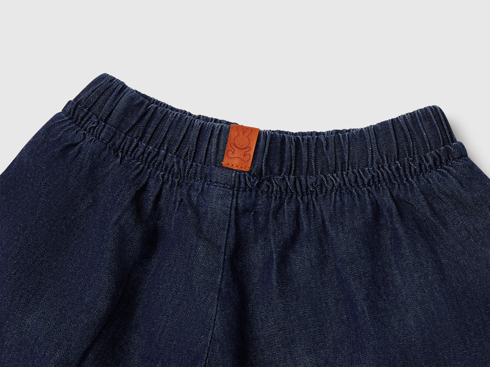 Gonna pantalone in chambray da neonato blu scuro 3 | Benetton Outlet