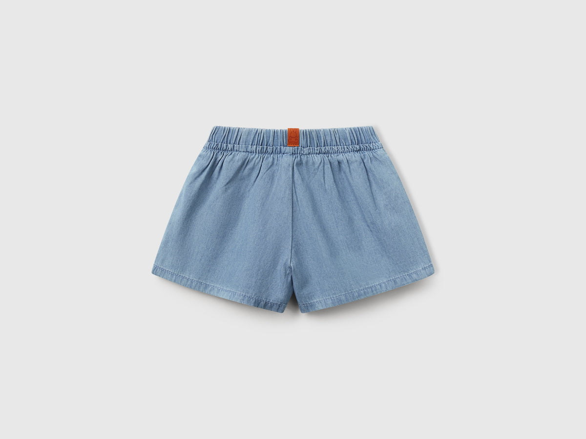 Gonna pantalone in chambray