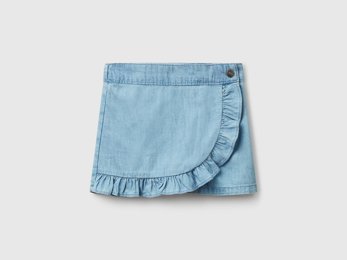 Gonna pantalone in chambray