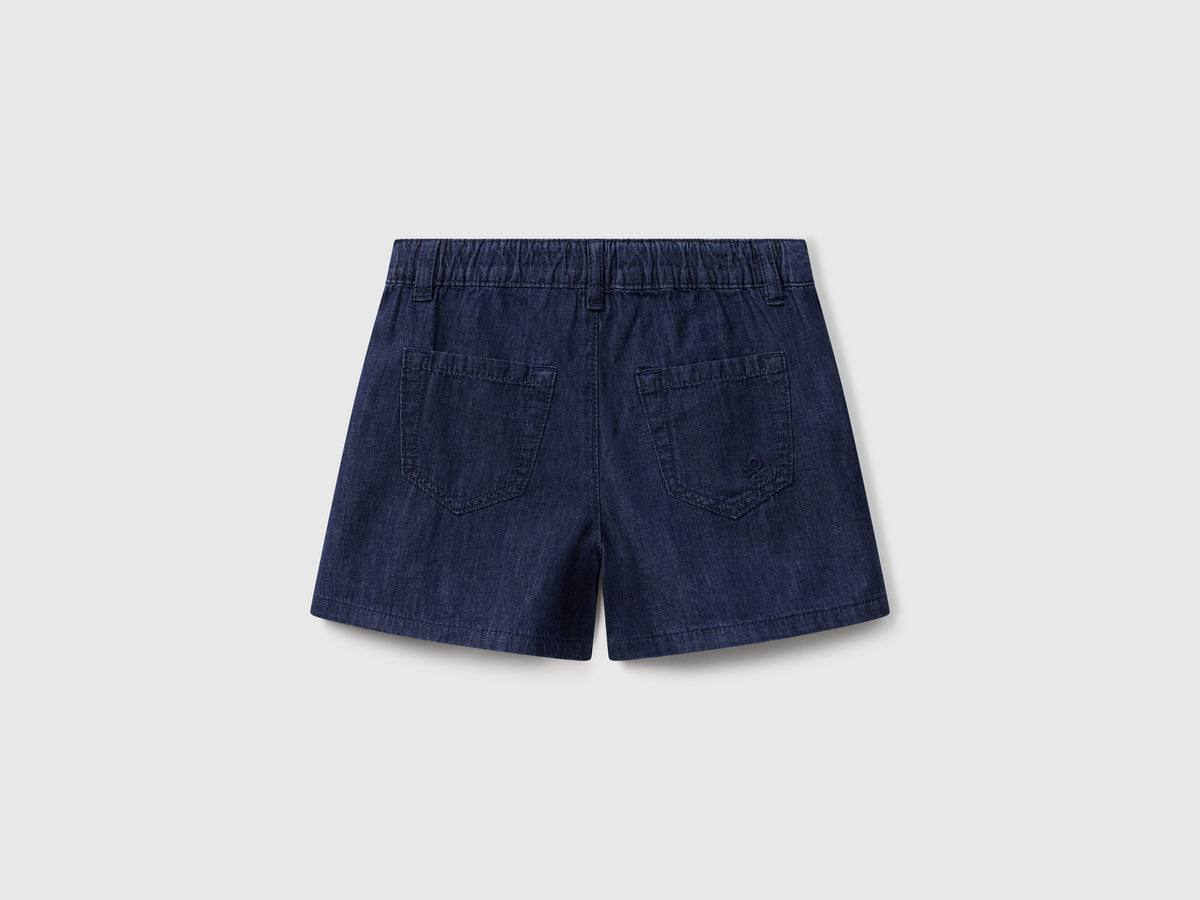 Shorts leggeri effetto jeans