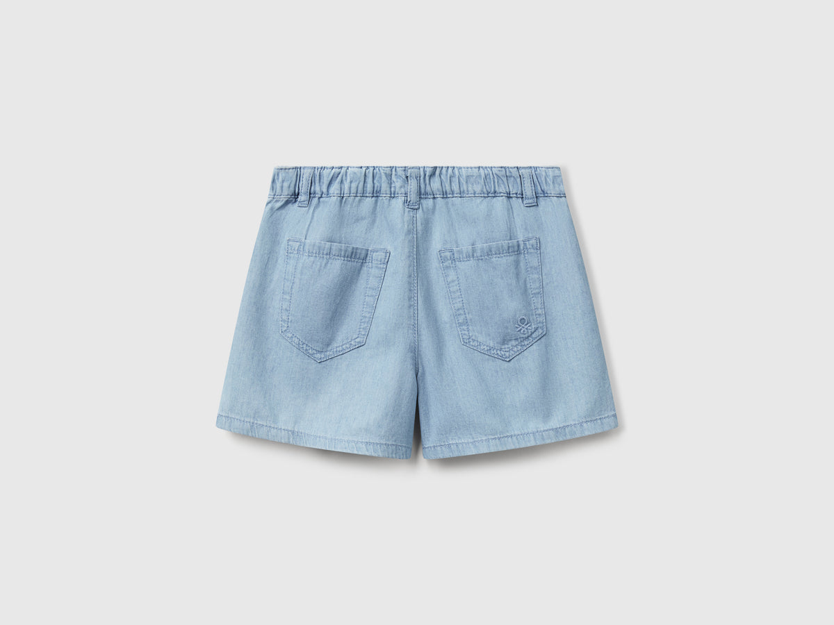 Shorts leggeri effetto jeans