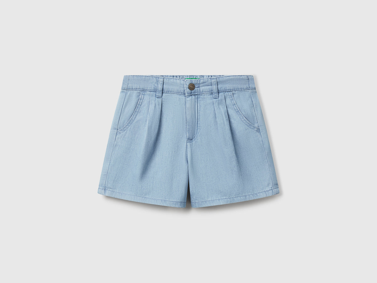 Shorts leggeri effetto jeans