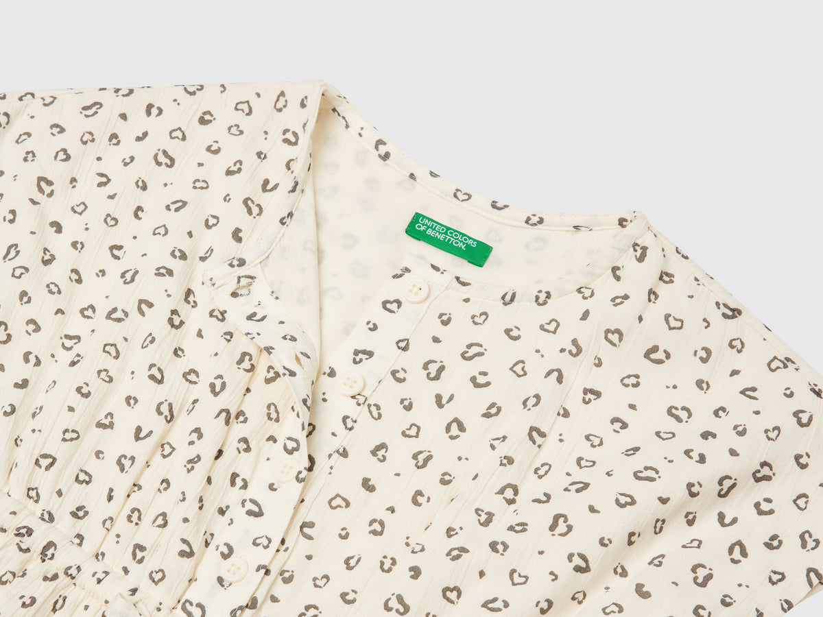 Abito con stampa animalier