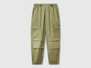 Pantaloni cargo in cotone stretch