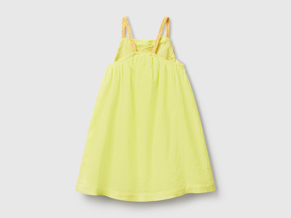 Vestito con nappine fluo