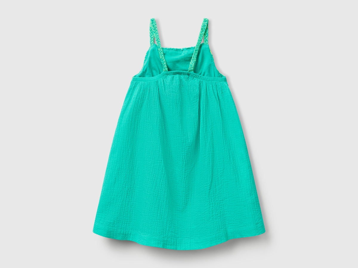 Vestito con nappine fluo