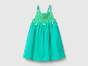 Vestito con nappine fluo