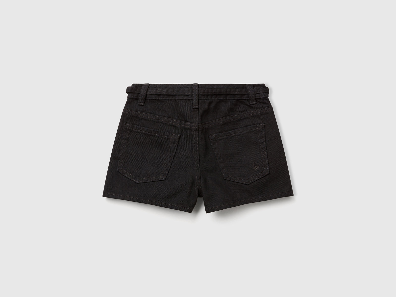 Shorts con cintura da bambina nero 2 | Benetton Outlet