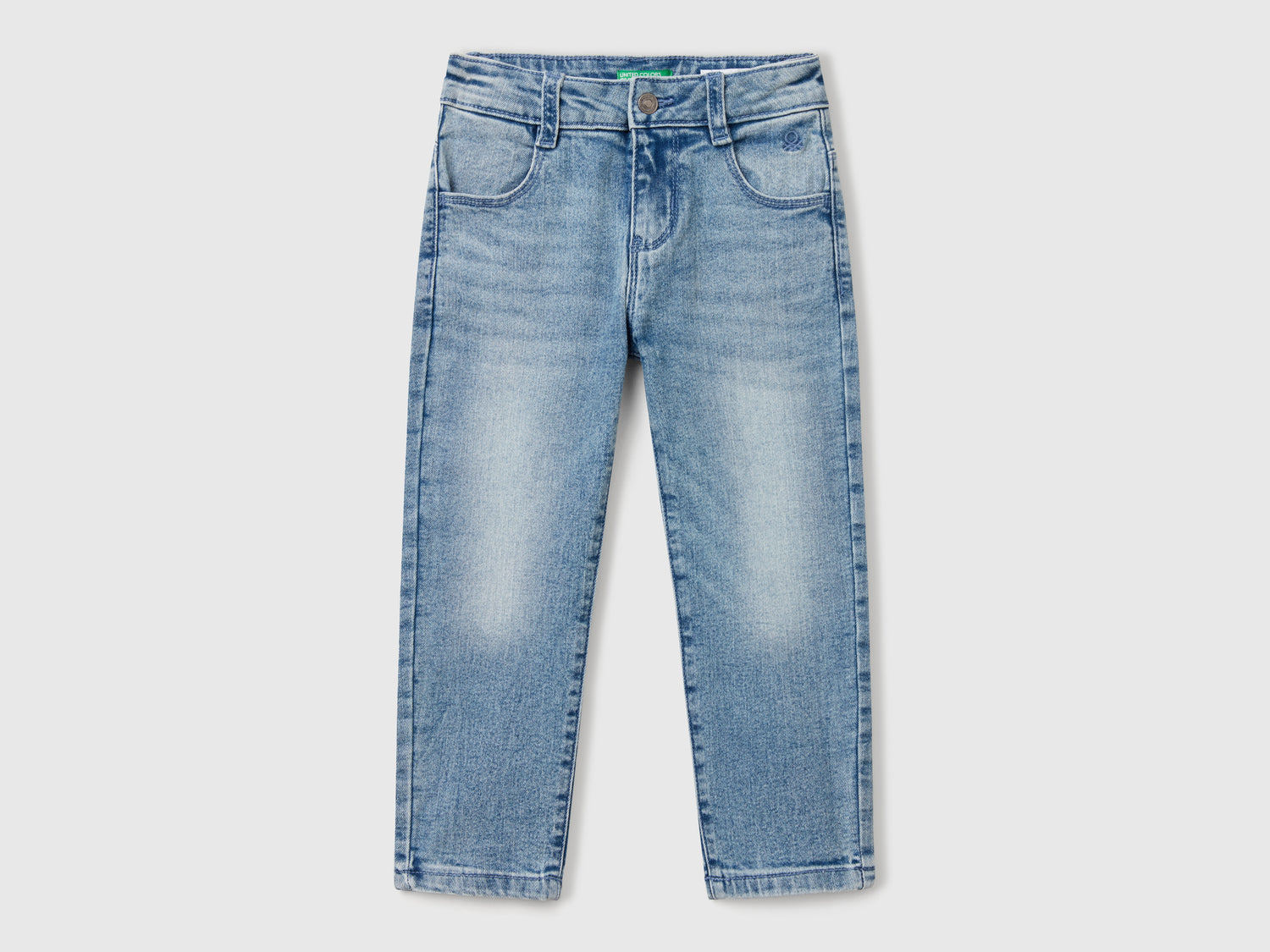 Jeans straight leg da bimba azzurro | Benetton Outlet