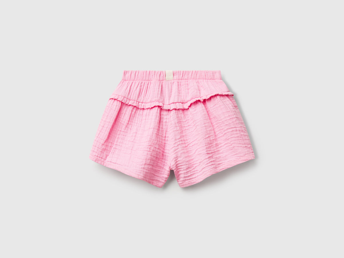 Gonna pantalone con rouches