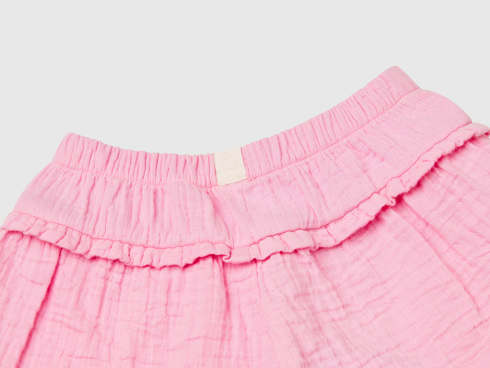 Gonna pantalone con rouches da neonato rosa 3 | Benetton Outlet