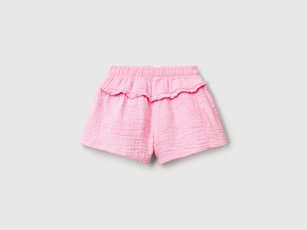 Gonna pantalone con rouches