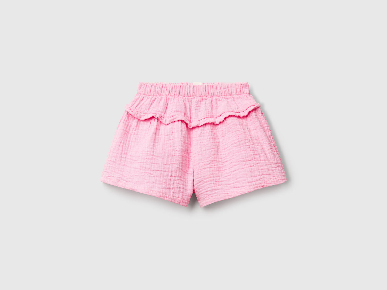 Gonna pantalone con rouches da neonato rosa | Benetton Outlet