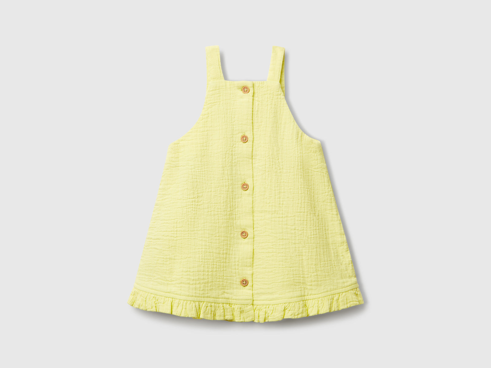 Gonna salopette con nappine da neonato lime 2 | Benetton Outlet