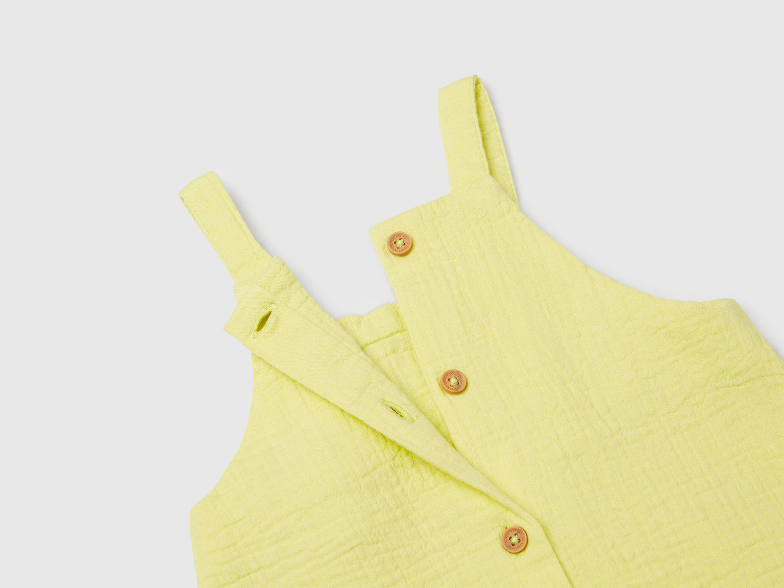 Gonna salopette con nappine da neonato lime 3 | Benetton Outlet