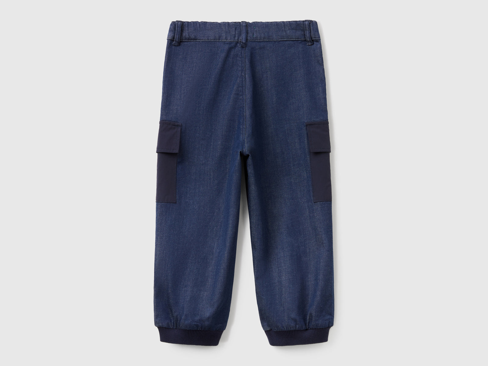 Joggers cargo di jeans da bimbo blu 2 | Benetton Outlet