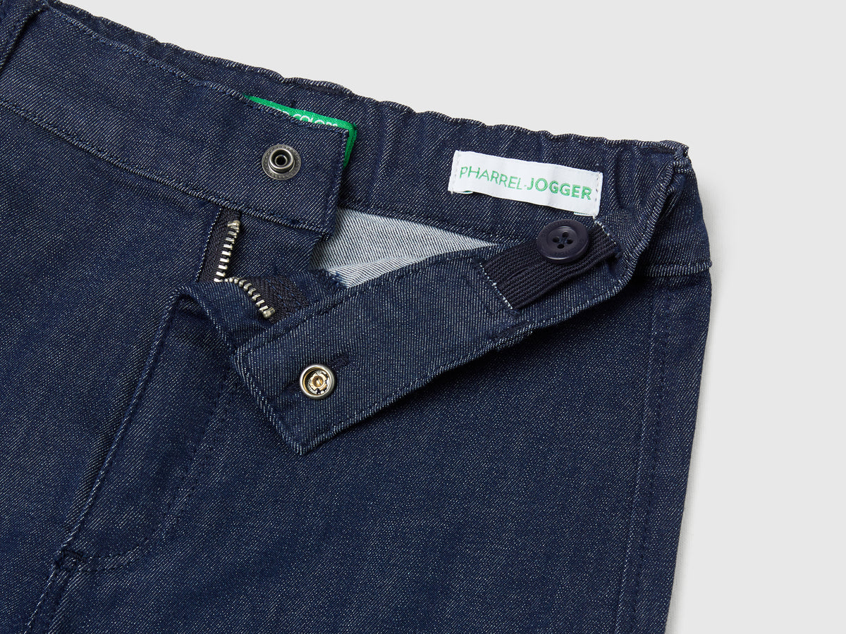 Joggers cargo di jeans