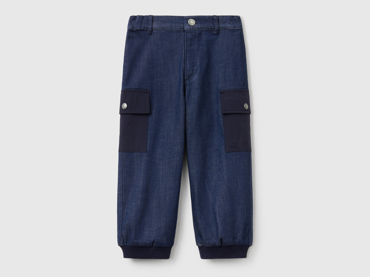 Joggers cargo di jeans da bimbo blu | Benetton Outlet