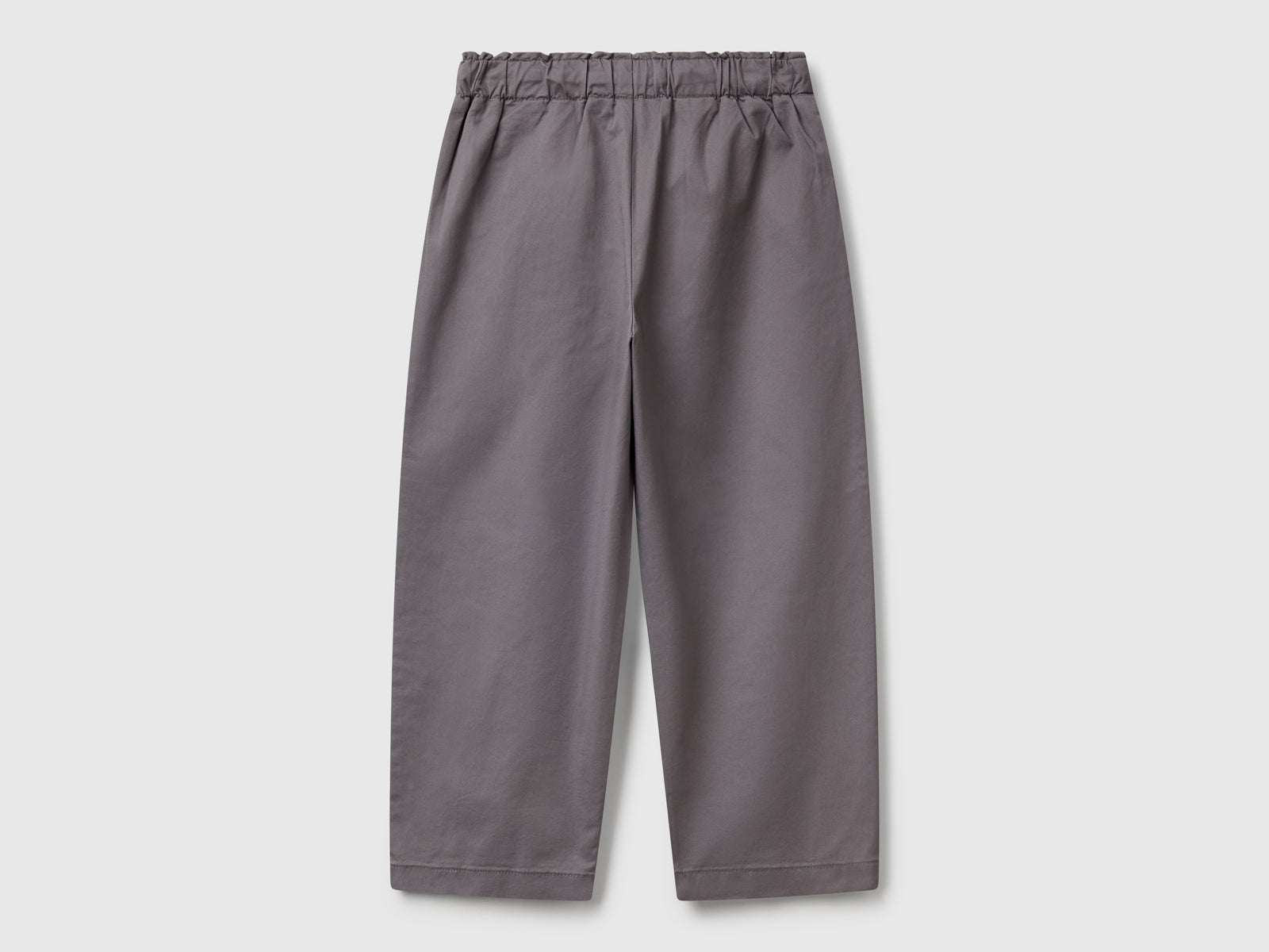 Pantaloni con pinces da bambina grigio scuro 2 | Benetton Outlet