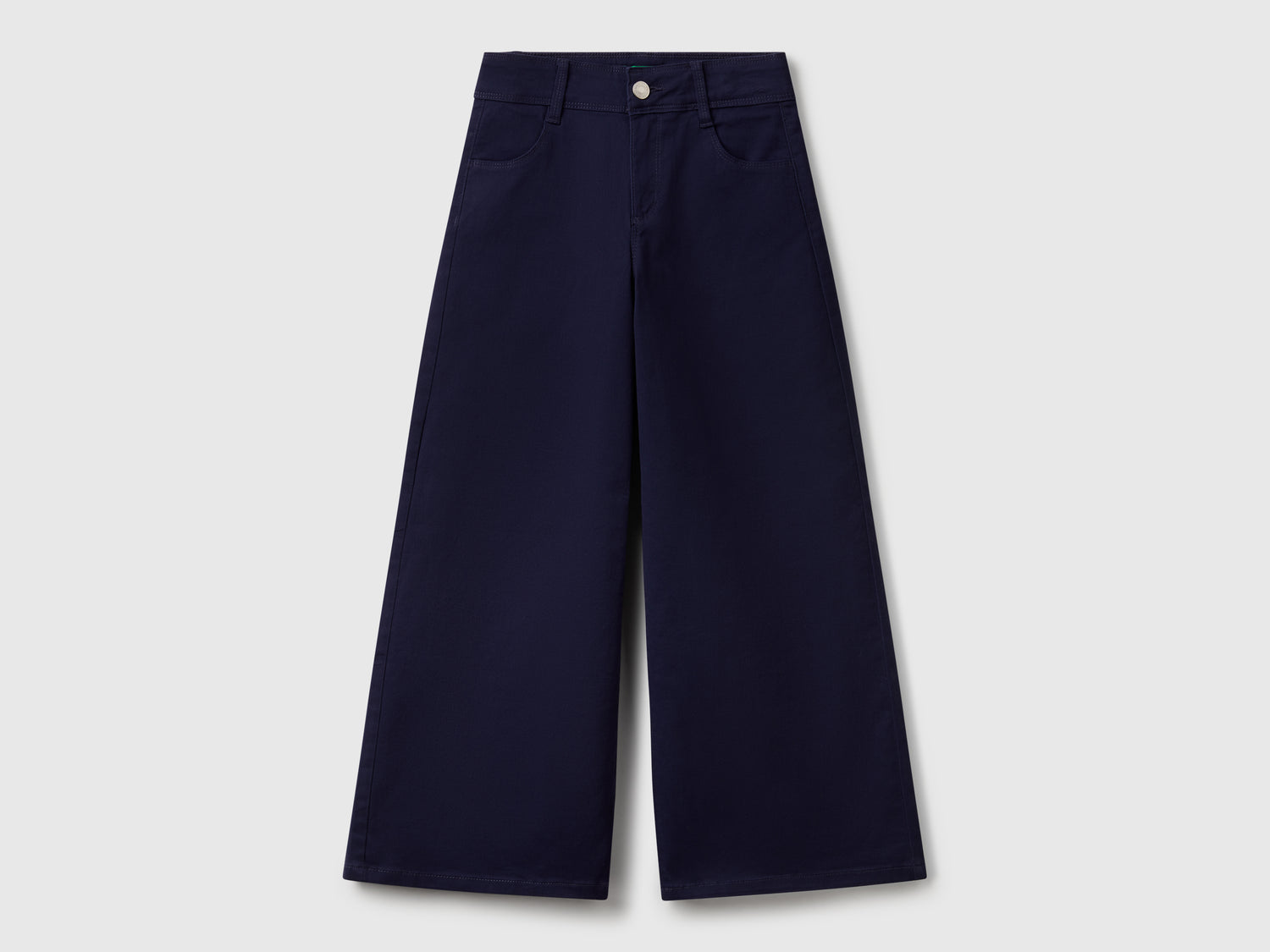 Pantaloni con gamba ampia da bambina blu scuro | Benetton Outlet