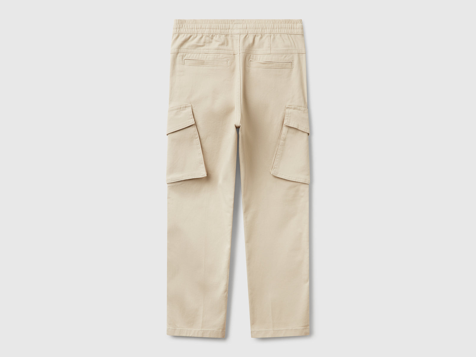 Pantaloni cargo slim fit da bambino beige 2 | Benetton Outlet