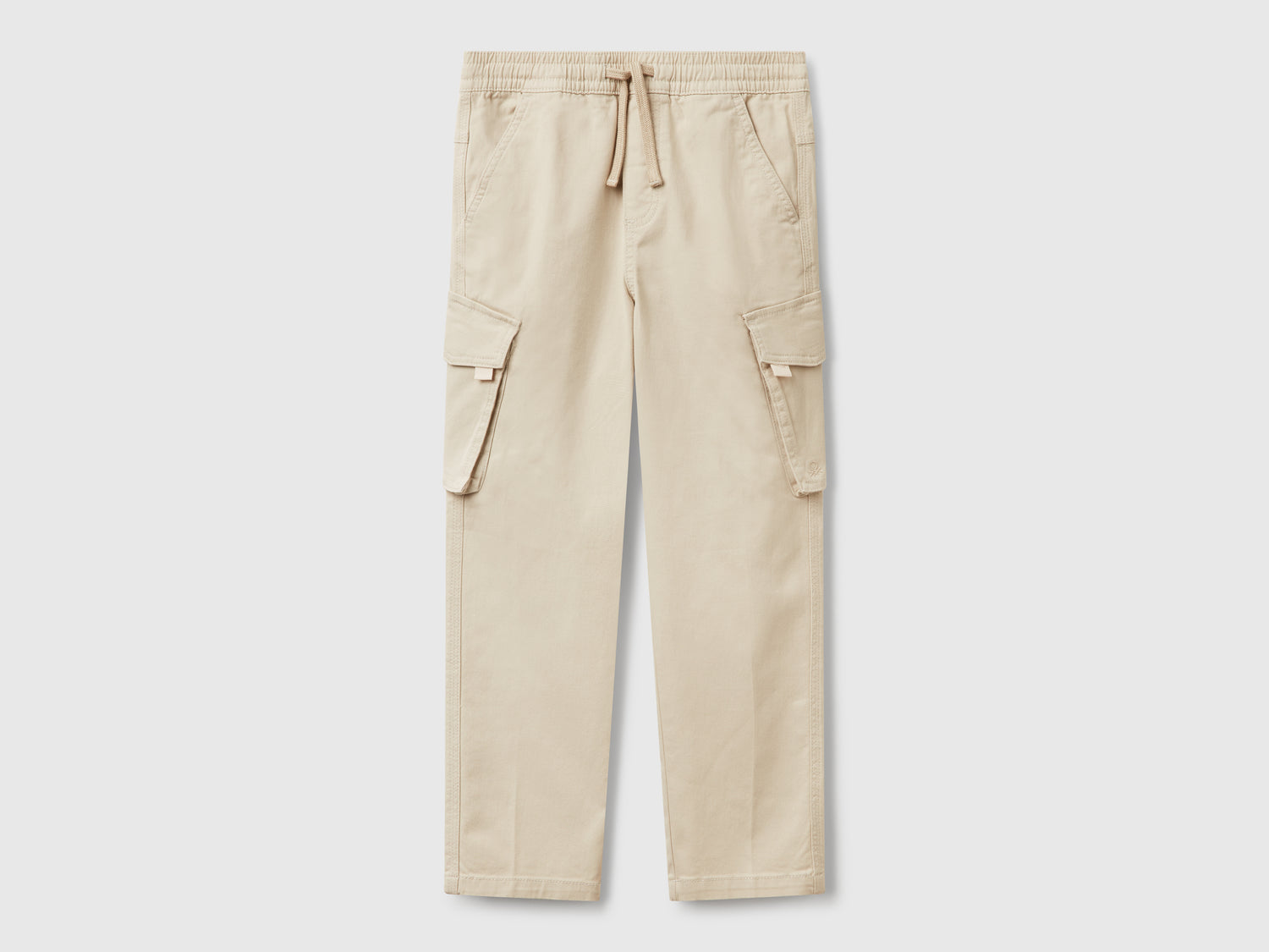 Pantaloni cargo slim fit da bambino beige | Benetton Outlet