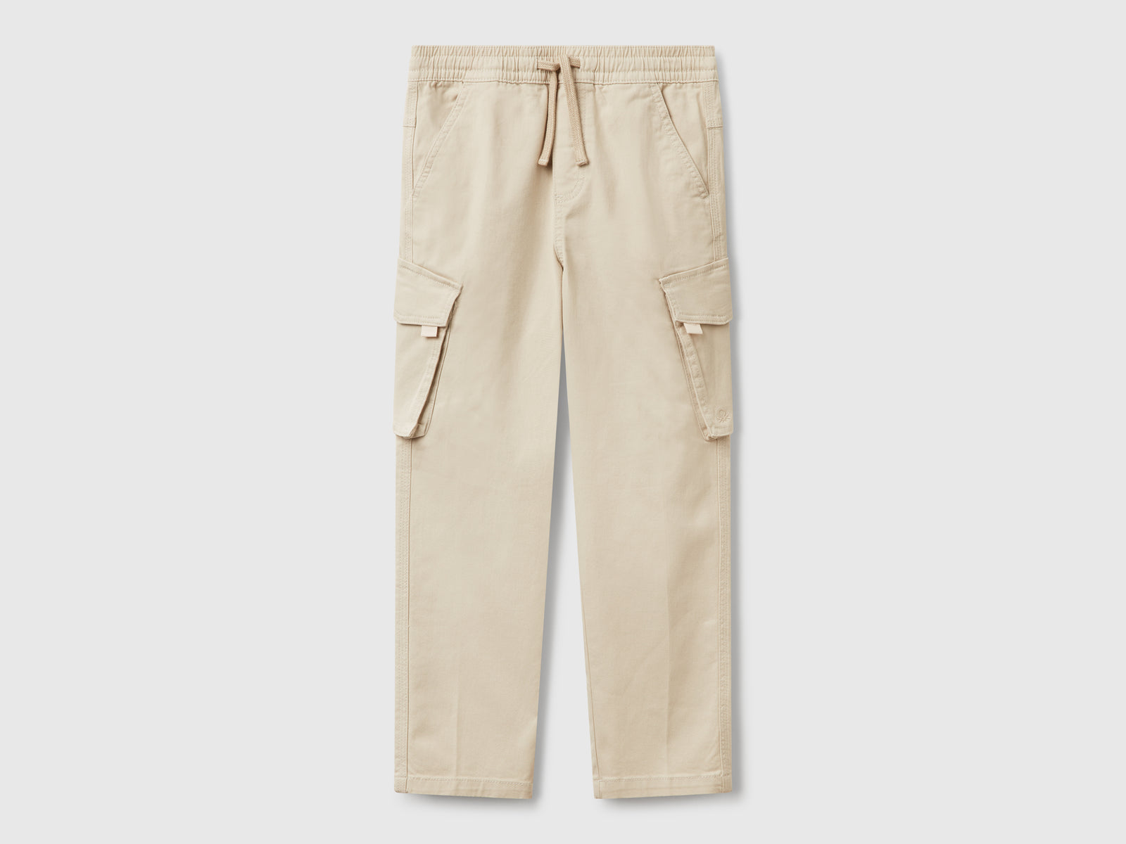 Pantaloni cargo slim fit da bambino beige | Benetton Outlet