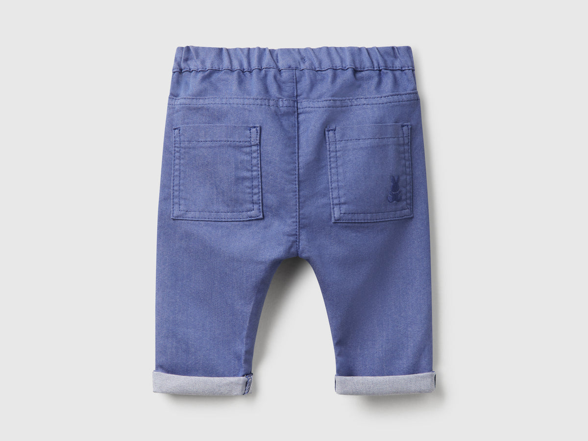 Pantaloni in misto cotone stretch