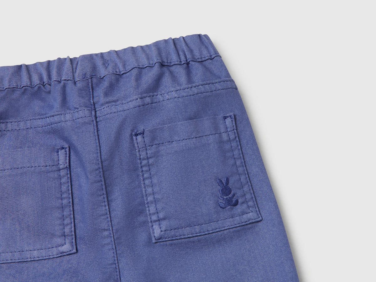 Pantaloni in misto cotone stretch