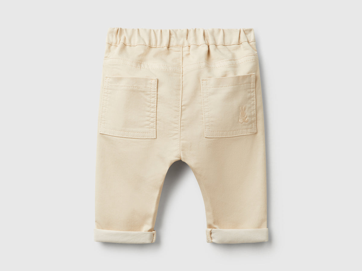 Pantaloni in misto cotone stretch