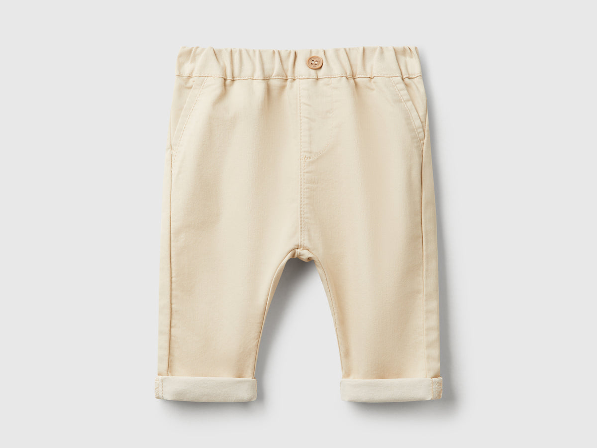 Pantaloni in misto cotone stretch