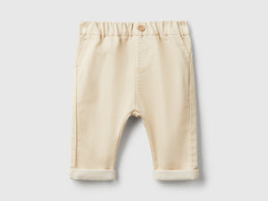 Pantaloni in misto cotone stretch