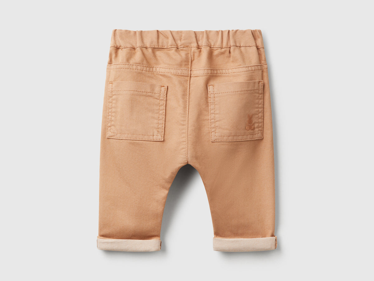 Pantaloni in misto cotone stretch