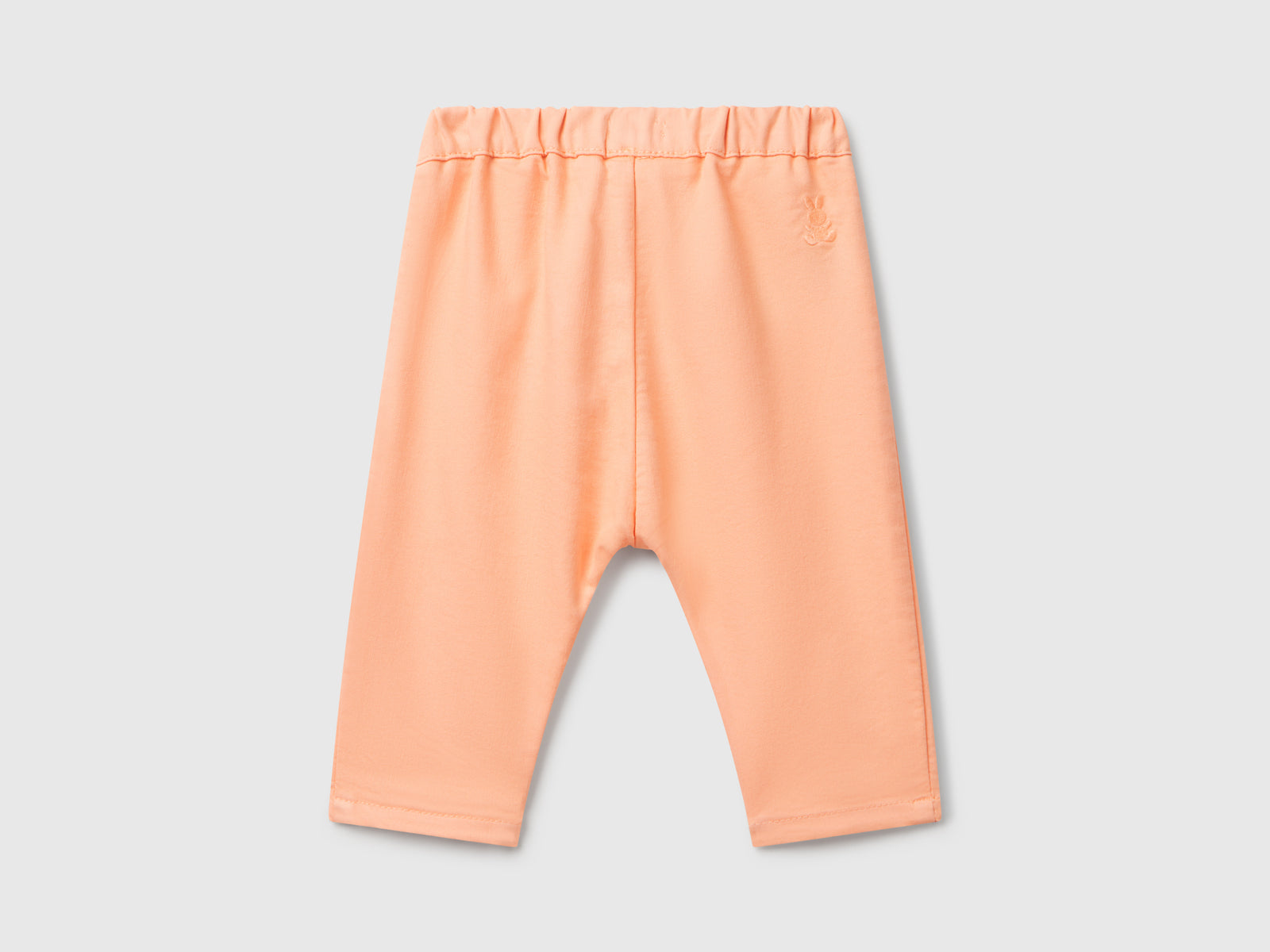 Pantaloni stretch con coulisse da neonato pesca 2 | Benetton Outlet