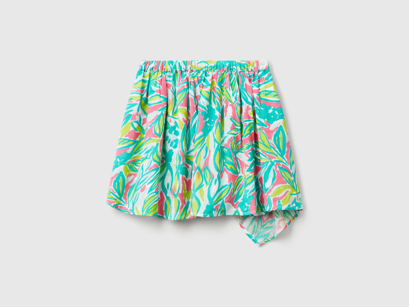 Minigonna con stampa tropicale da bambina multi-color 2 | Benetton Outlet