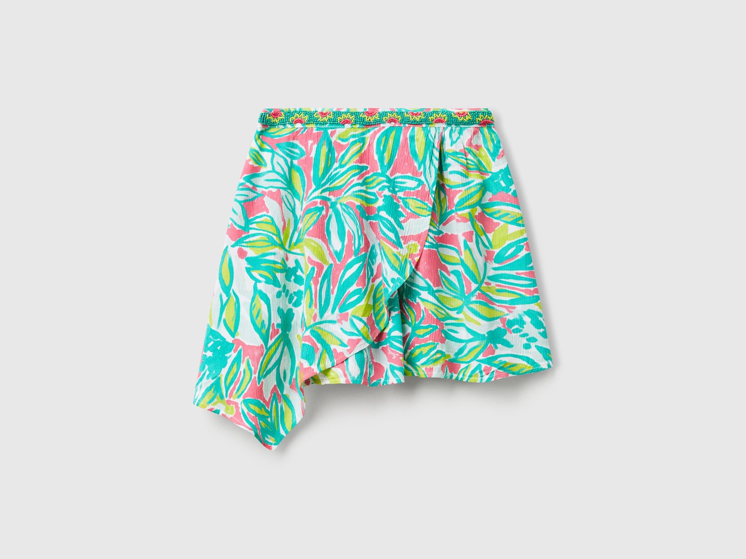 Minigonna con stampa tropicale da bambina multi-color | Benetton Outlet