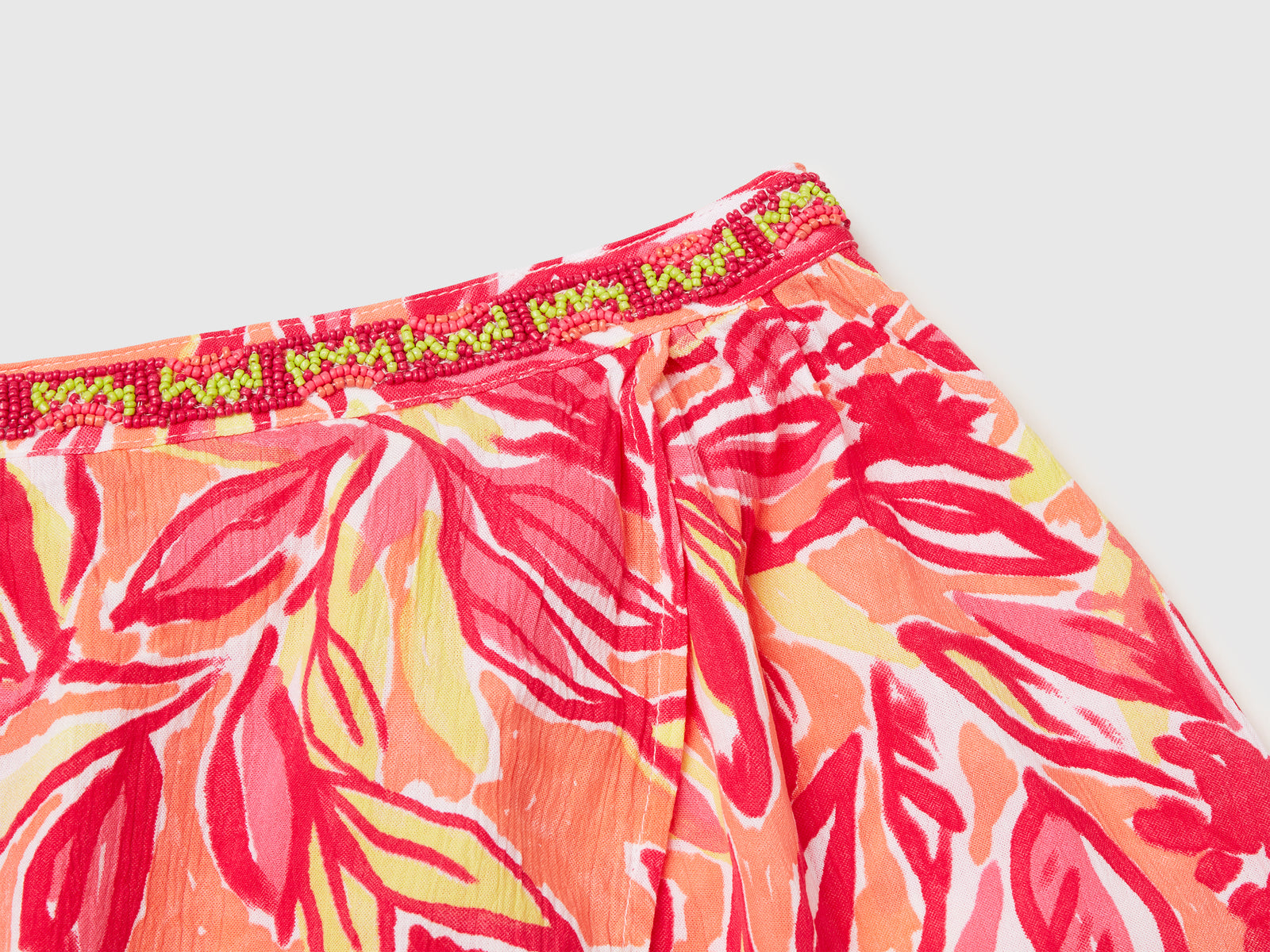 Minigonna con stampa tropicale da bambina multi-color 3 | Benetton Outlet