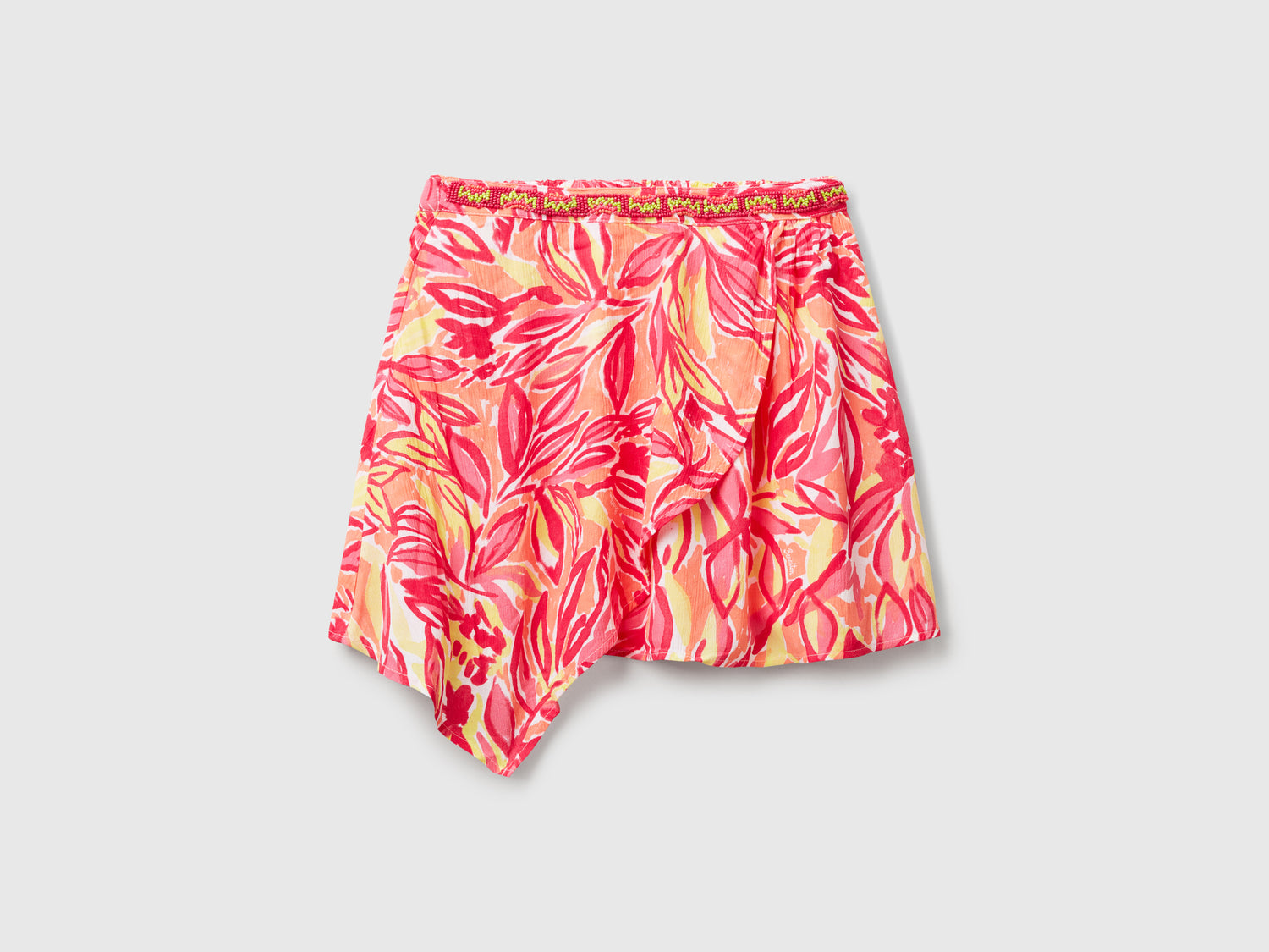 Minigonna con stampa tropicale da bambina multi-color | Benetton Outlet