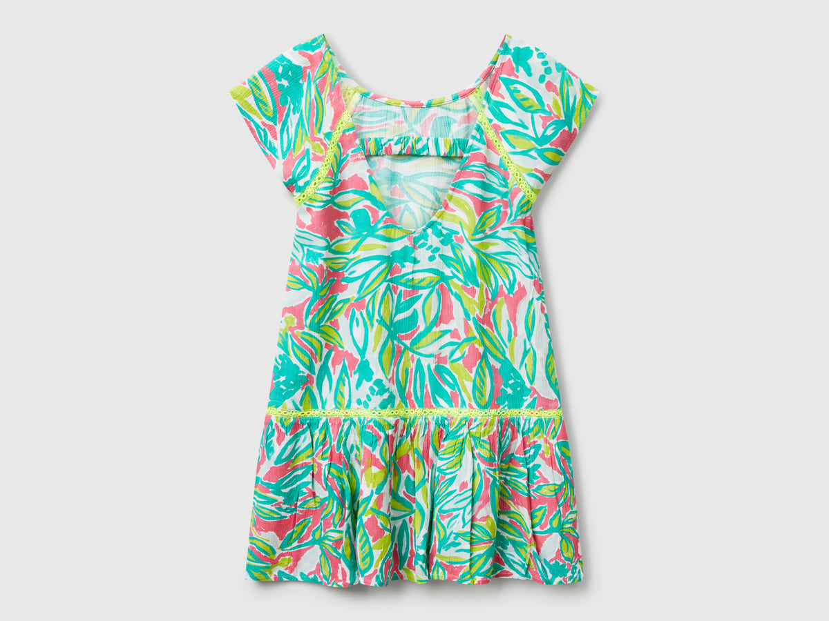 Vestito con stampa tropicale