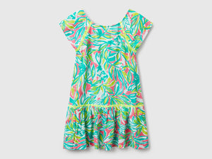 Vestito con stampa tropicale