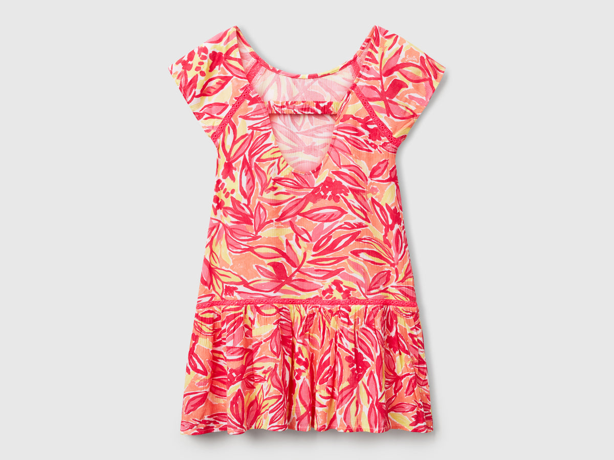 Vestito con stampa tropicale