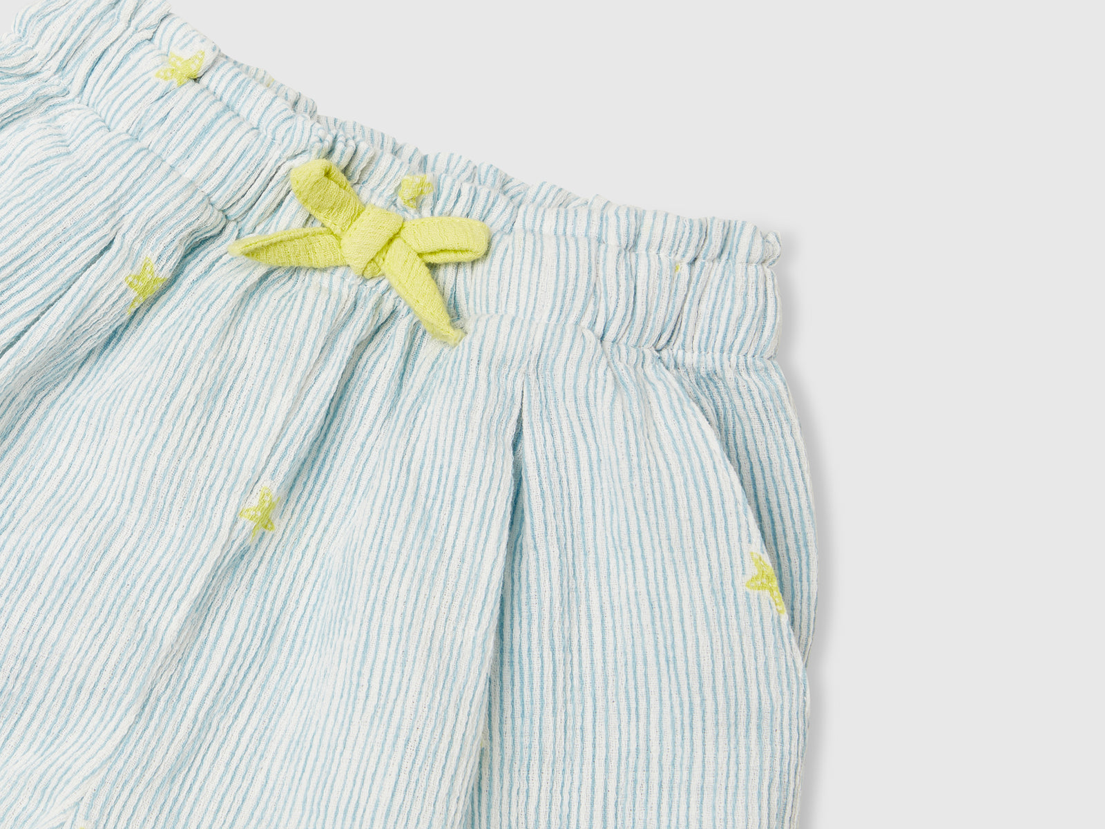 Pantaloni corti con stelline da neonato azzurro 3 | Benetton Outlet
