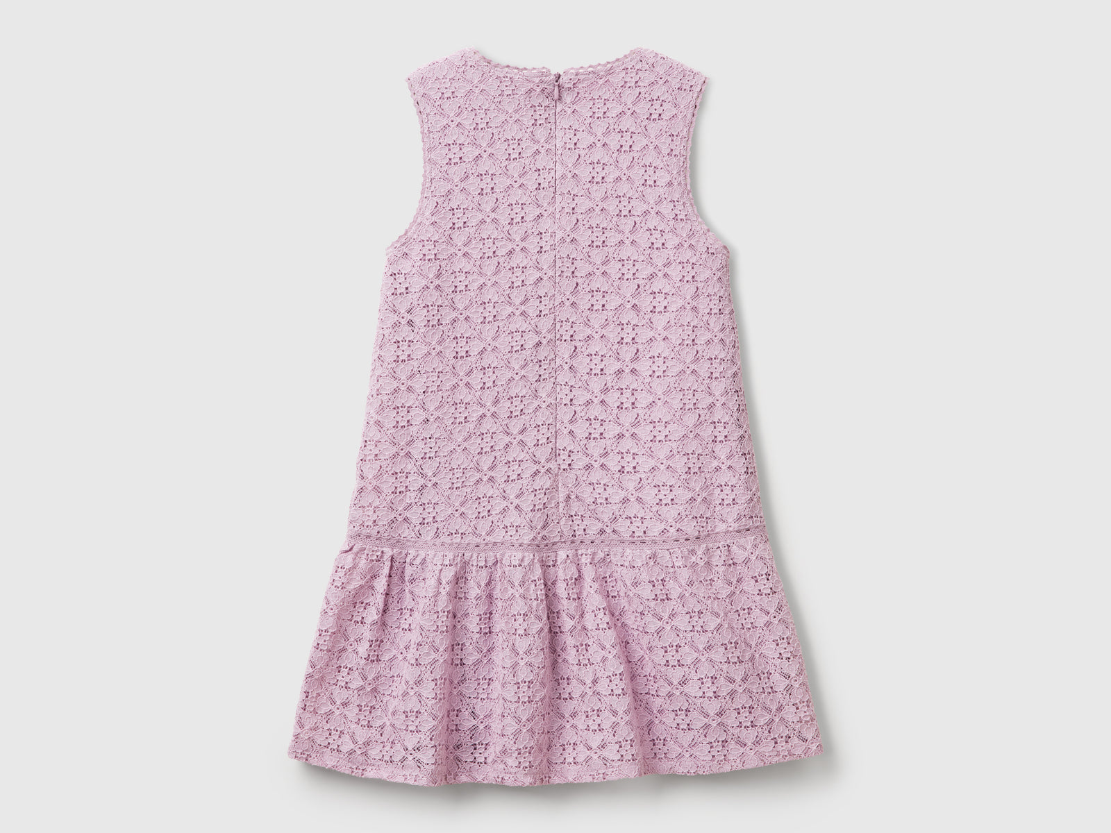 Abito in pizzo con balza da bambina rosa 2 | Benetton Outlet