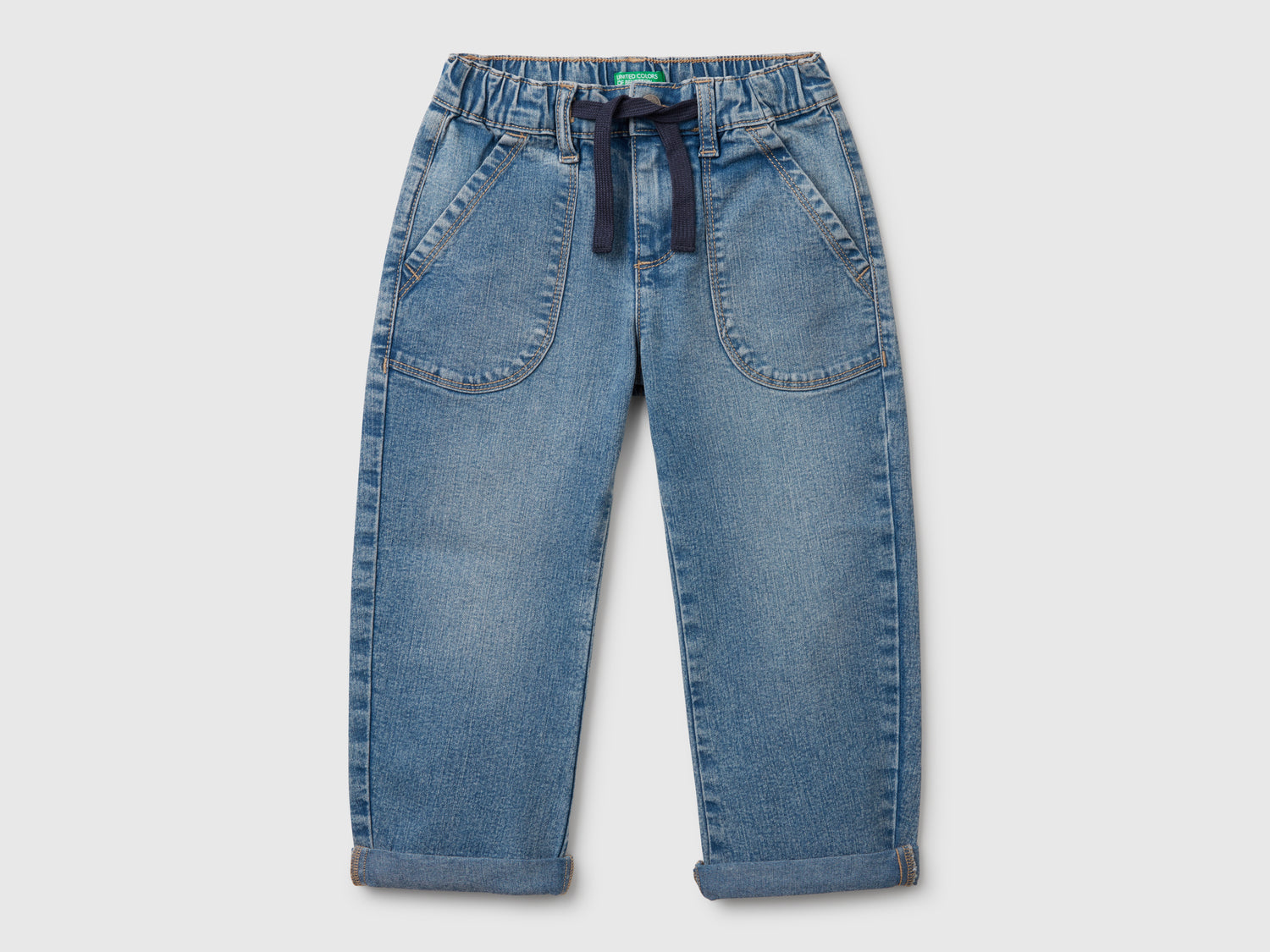 Jeans carrot fit da bimbo azzurro | Benetton Outlet