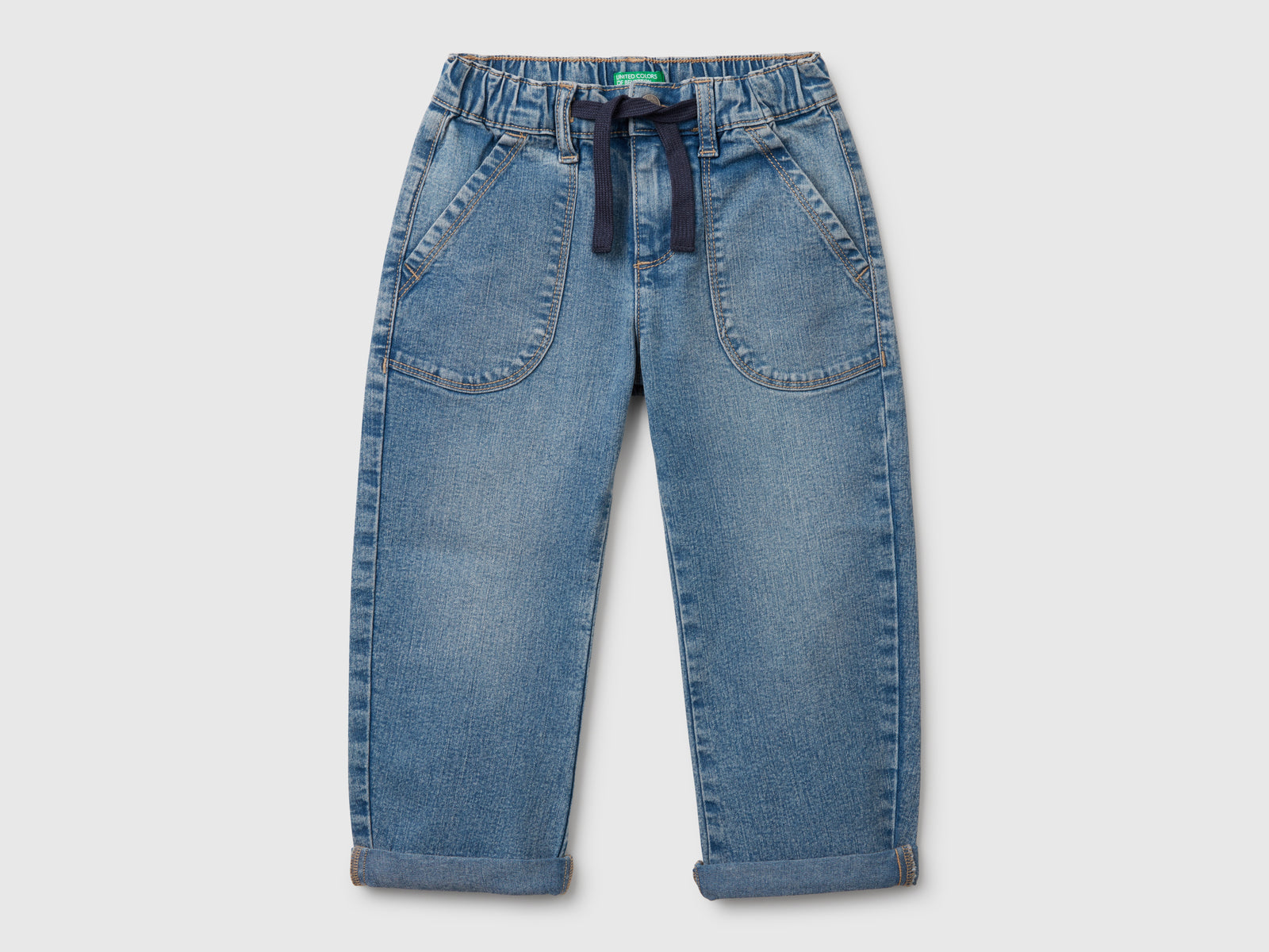 Jeans carrot fit da bimbo azzurro | Benetton Outlet